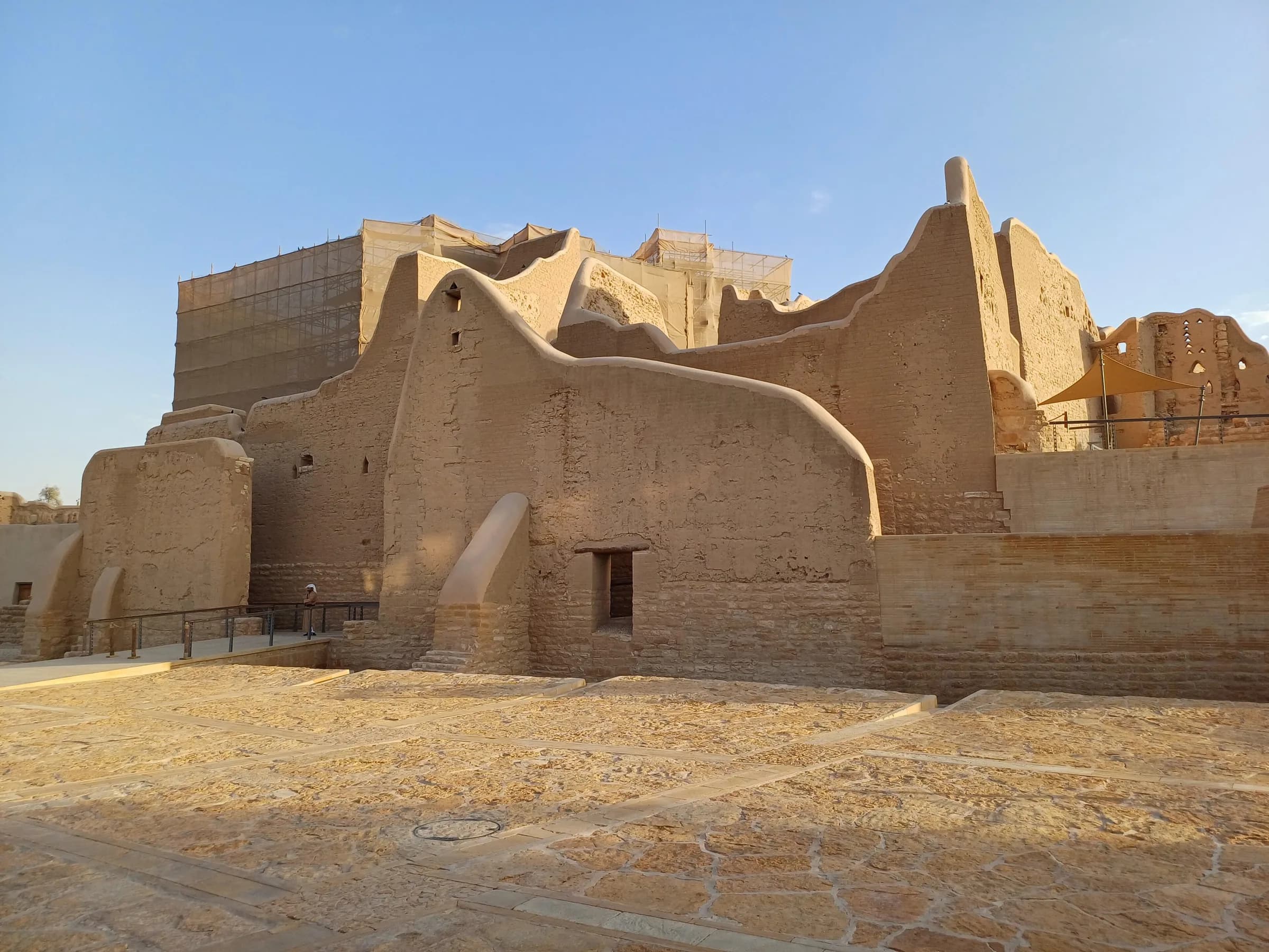 The restored mud-brick buildings of the At-Turaif District in Diriyah, near Riyadh.